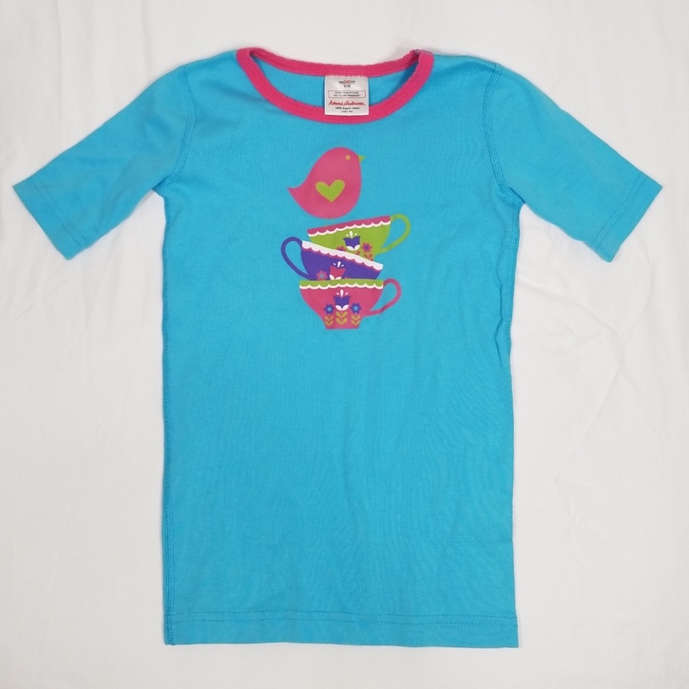 Hanna Andersson Blue Teacup Pajama Top 140cm 10